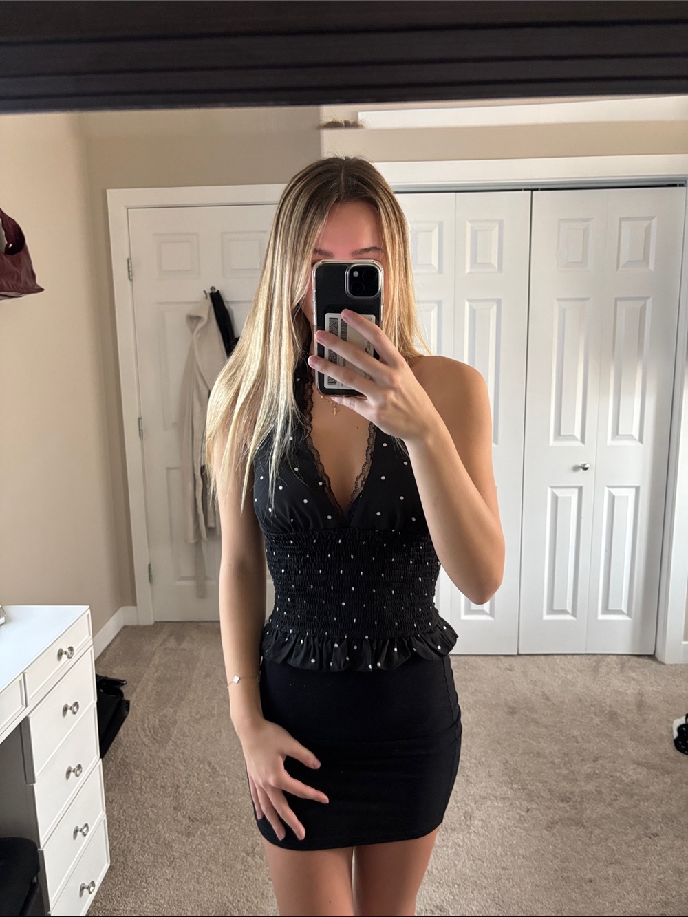 Black Halter Top